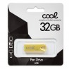 Pen Drive USB x32 GB 2.0 COOL Metal KEY Dorado