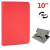 Funda COOL Ebook / Tablet 9.7 - 10.3 pulg Liso Rojo Giratoria (Panorámica)