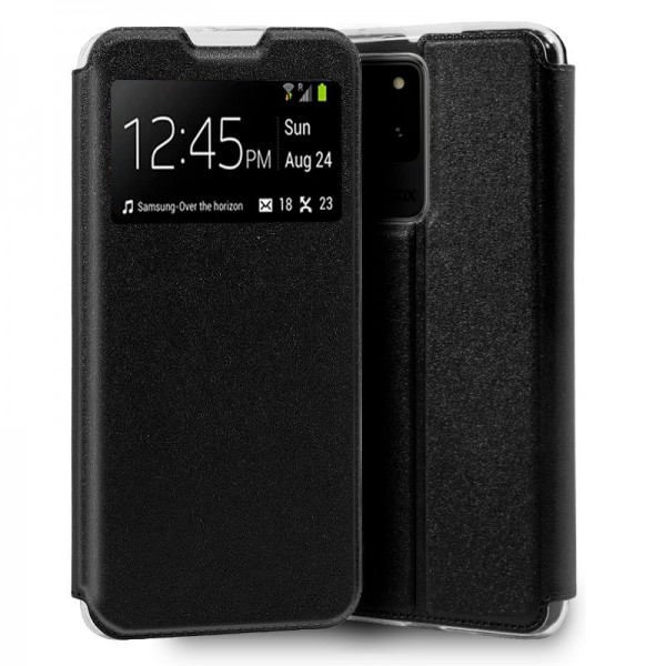 Funda COOL Flip Cover para Samsung G988 Galaxy S20 Ultra 5G Liso Negro