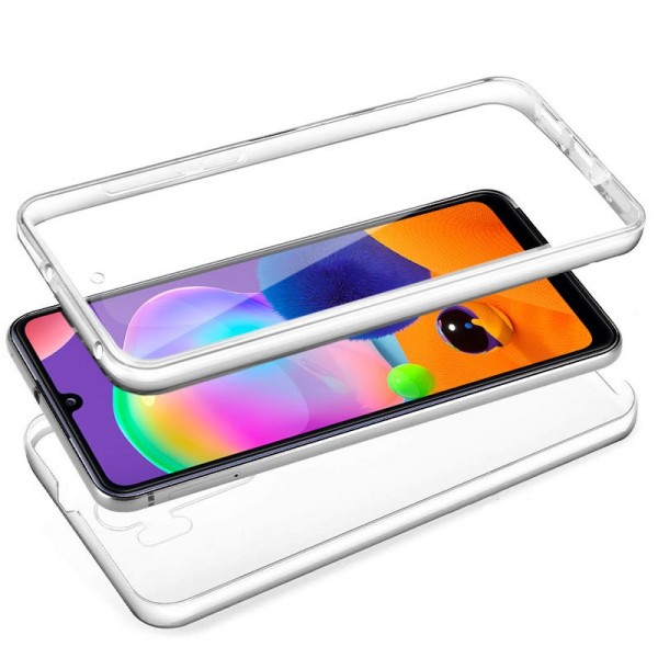 Funda COOL Silicona 3D para Samsung A315 Galaxy A31 (Transparente Frontal + Trasera)
