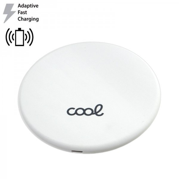 Dock Base Cargador Smartphones Inalámbrico Qi Universal COOL (Carga Rápida) Blanco