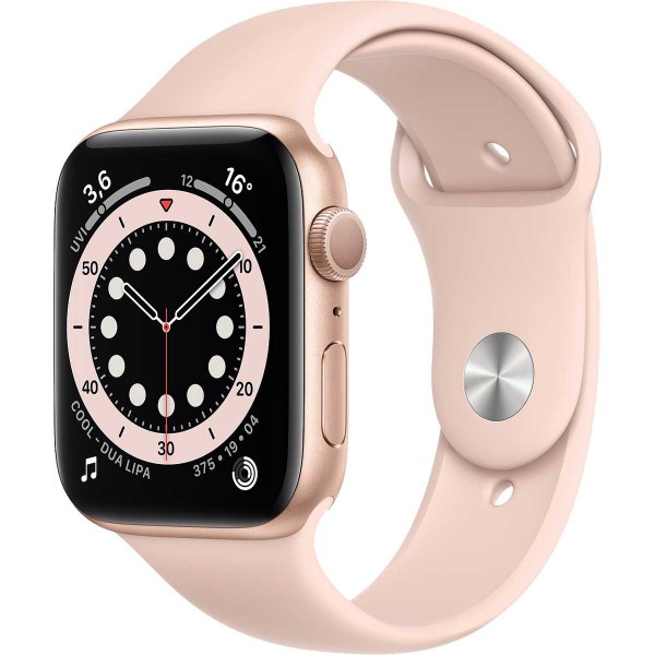 Smartwatch Apple Watch 6 44mm gold with pink Sport Band Smartwatch Apple Watch 6 44mm gold with pink Sport Band