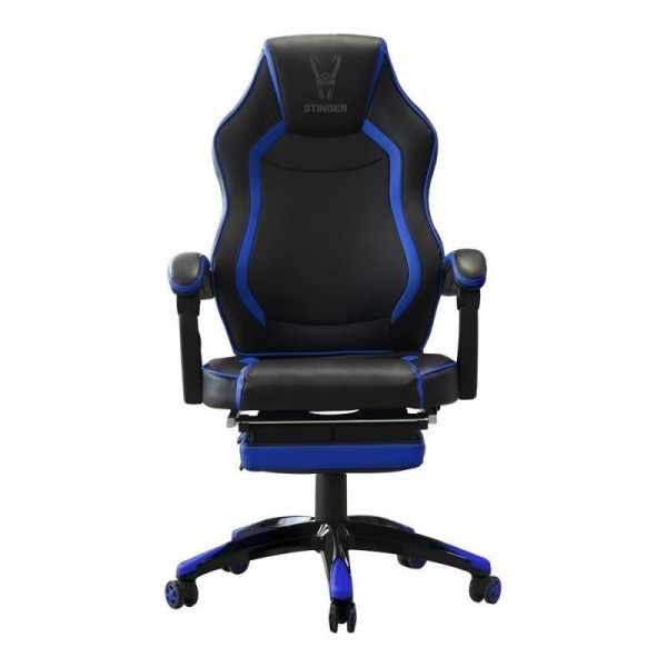 Silla gamer woxter stinger station rx azul y negro