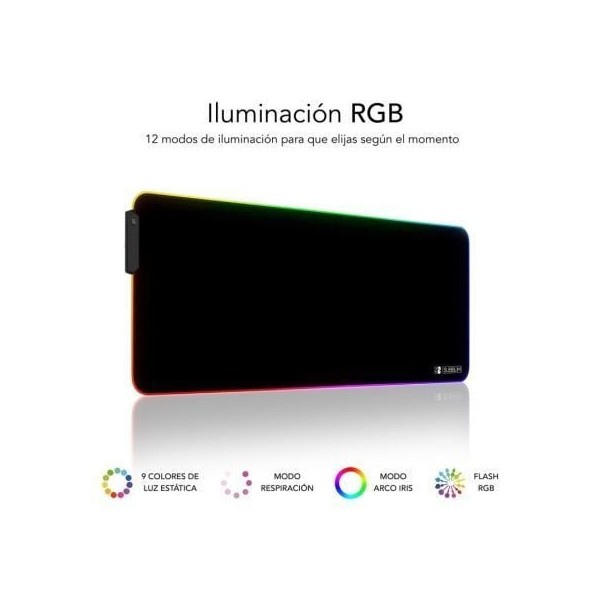 Alfombrilla subblim mp-02rgb01 led rgb xl/ 800 x 300 x 4 mm