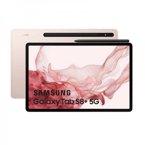 Tablet Samsung Galaxy Tab S8+ 12.4" 5G + WIFI 8GB RAM 128GB X806 rosa