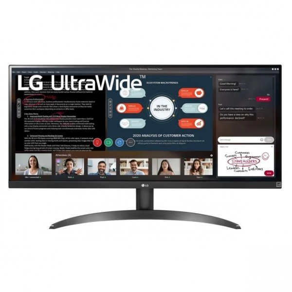 Monitor ultrapanorámico LG 29" LED FHD 29WP500-B negro
