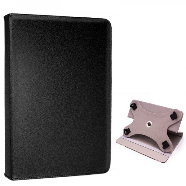 Funda COOL Ebook / Tablet 9 pulg Liso Negro Giratoria