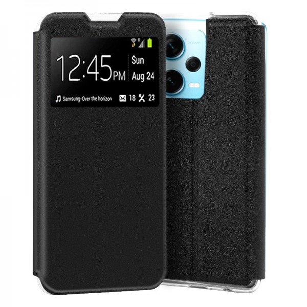 Funda COOL Flip Cover para Xiaomi Redmi Note 12 Pro Plus 5G Liso Negro