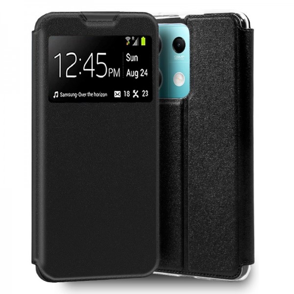 Funda COOL Flip Cover para Xiaomi Redmi Note 13 5G Liso Negro