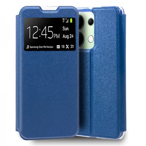 Funda COOL Flip Cover para Xiaomi Redmi Note 13 Liso Azul