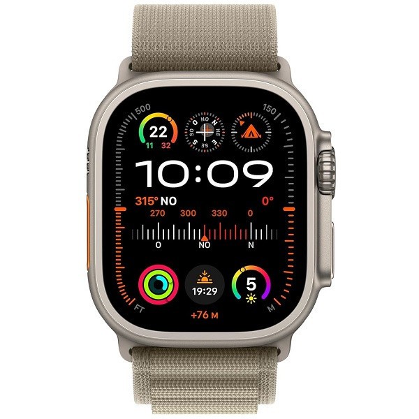 Apple Watch Ultra 2 GPS + cellular 49mm titanio loop alpine M verde