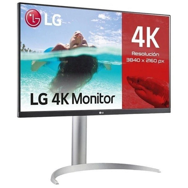 Monitor LG 27" LED UHD 27UP85NP-W plata