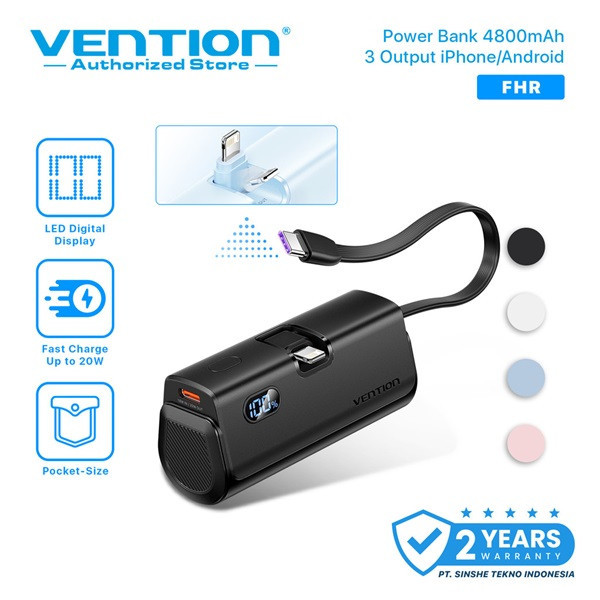 Batería externa Vention FHQB0 4800mah negro