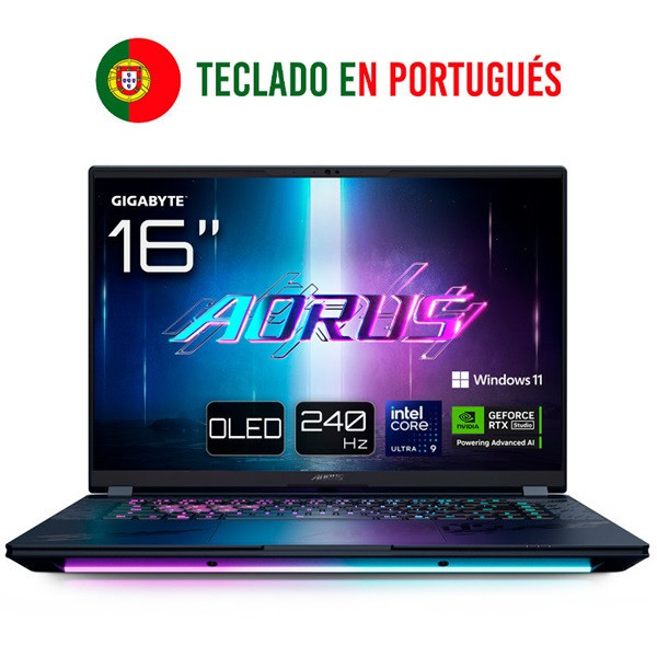 GIGABYTE AORUS Master 16" Intel Core Ultra 9 32GB RAM 1TB DSP0000030703 negro GIGABYTE AORUS Master 16" Intel Core Ultra 9 32GB RAM 1TB DSP0000030703 negro