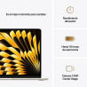 APPLE MACBOOK AIR 13.6" 2025 M4 24GB RAM 512GB blanco estrella