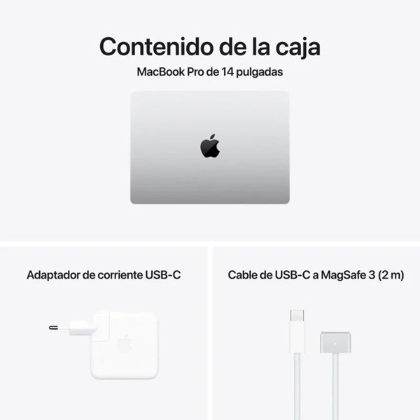 APPLE MACBOOK PRO 14.2" 2024 M4 16GB RAM 512GB plata