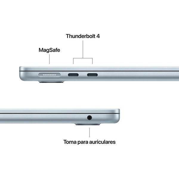 APPLE MACBOOK AIR 15.3" 2025 M4 16GB RAM 512GB azul cielo