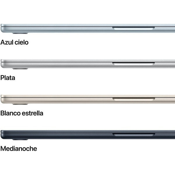 APPLE MACBOOK AIR 15.3" 2025 M4 24GB RAM 512GB plata