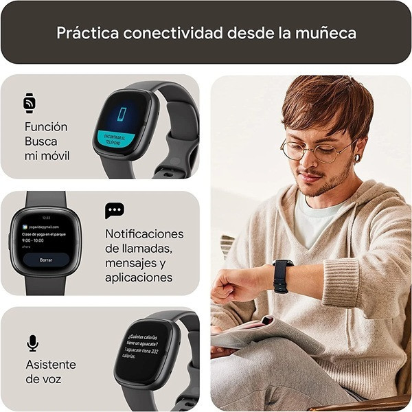 Google Fitbit Watch Sense 2 gris